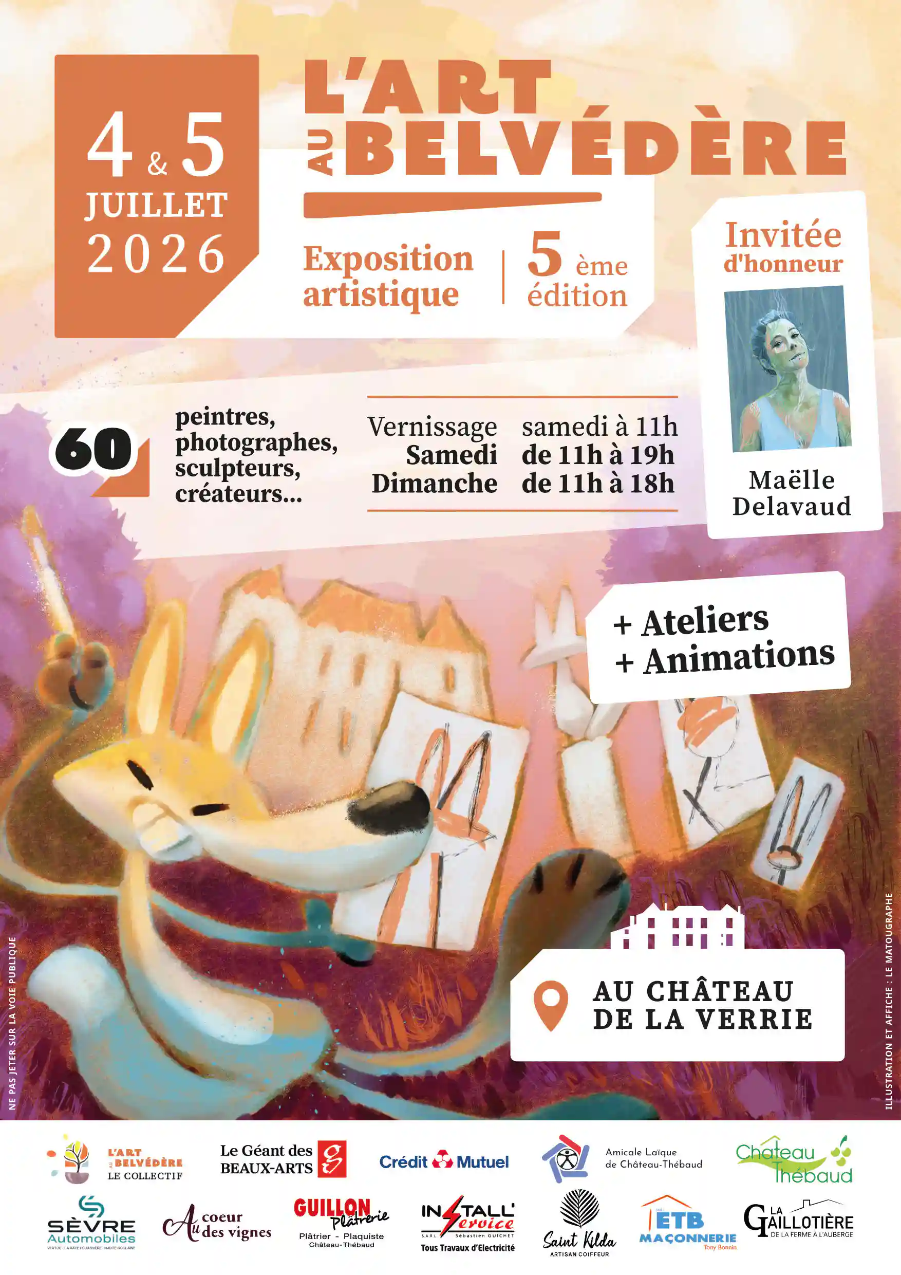Affiche L'Art au Belvédère 2026